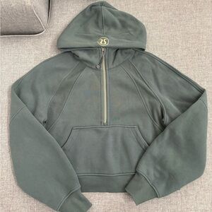 Lululemon Green Half-Zip Scuba Hoodie